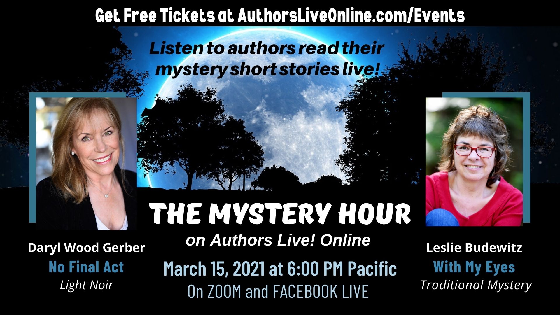 The Mystery Hour — a live short story reading | Leslie Budewitz
